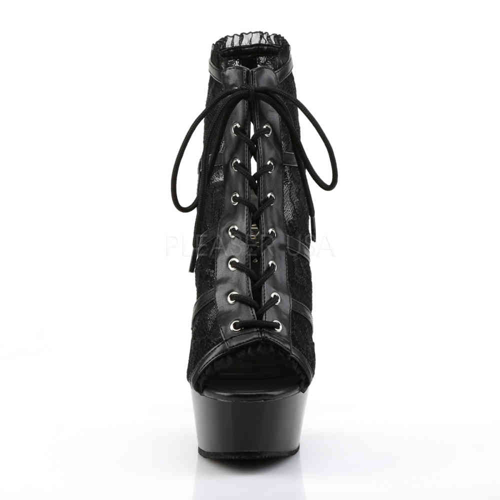 Pleaser - DELIGHT-696LC Platform heels - Black